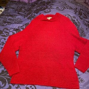 Style & Co. Vibrant Red Cowl Neck Sweater